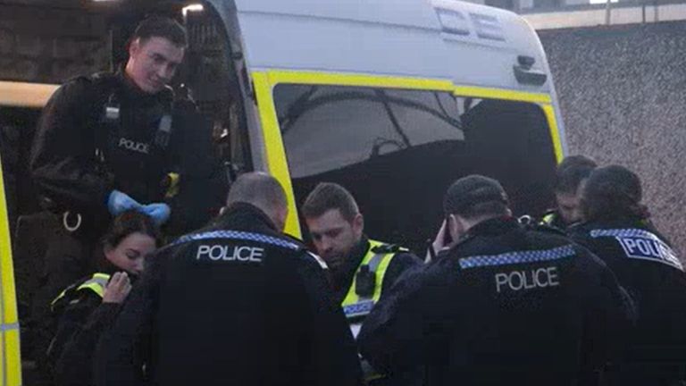 Hampshire Constabulary prepare for the operation