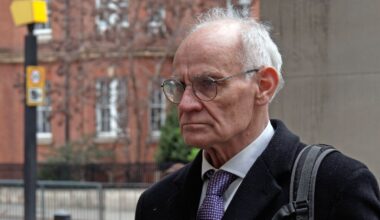 Blunt arriving at court. Pic: PA