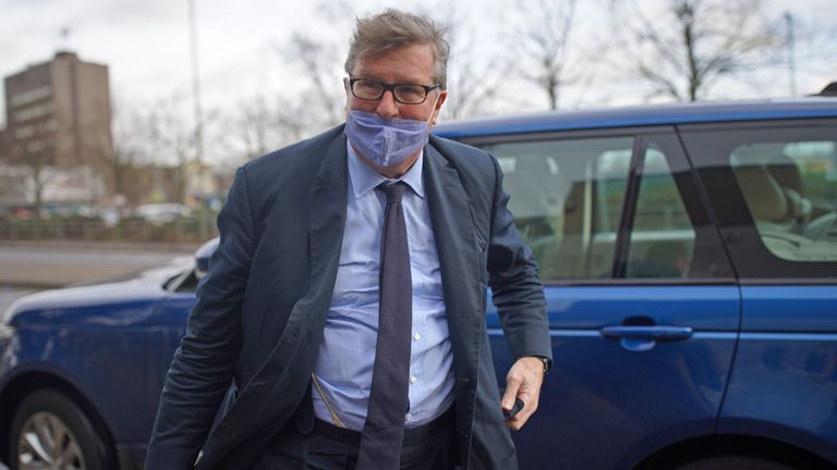 Mr Odey arriving at the tribunal in London earlier this week. Pic: PA