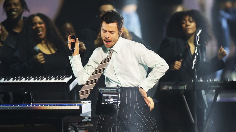 Harry Styles opened proceedings. Pic: Reuters