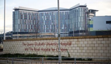 Queen Elizabeth University Hospital in Glasgow, Scotland. Pic: PA