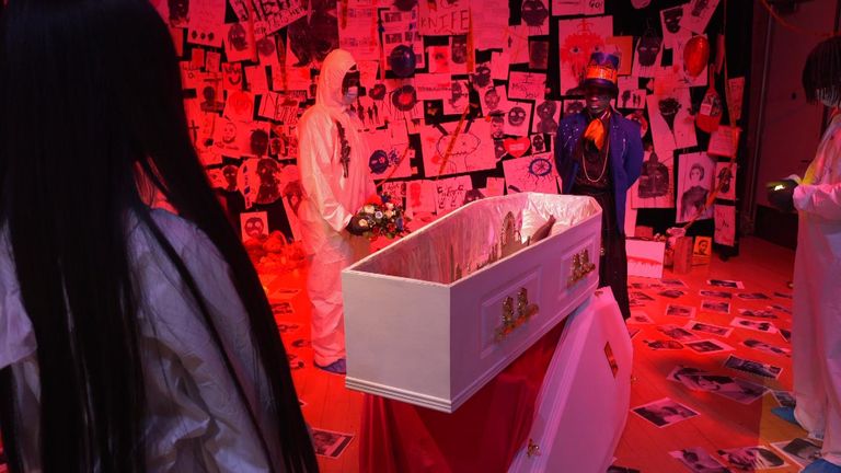 This is a carefully constructed act, confronting a real and ongoing issue