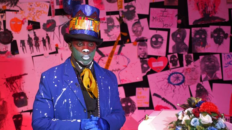 Eugene Ankomah believes his artwork can help play a part in reducing knife crime