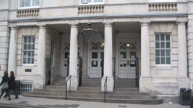 General view of Lewes Crown Court. Pic: PA