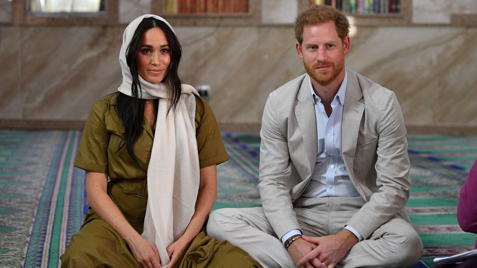 The Duke and Duchess of Sussex during a trip to Cape Town. Pic: Reuters