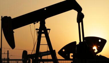 Oil pumps are shown in the Middle East. Pic: AP