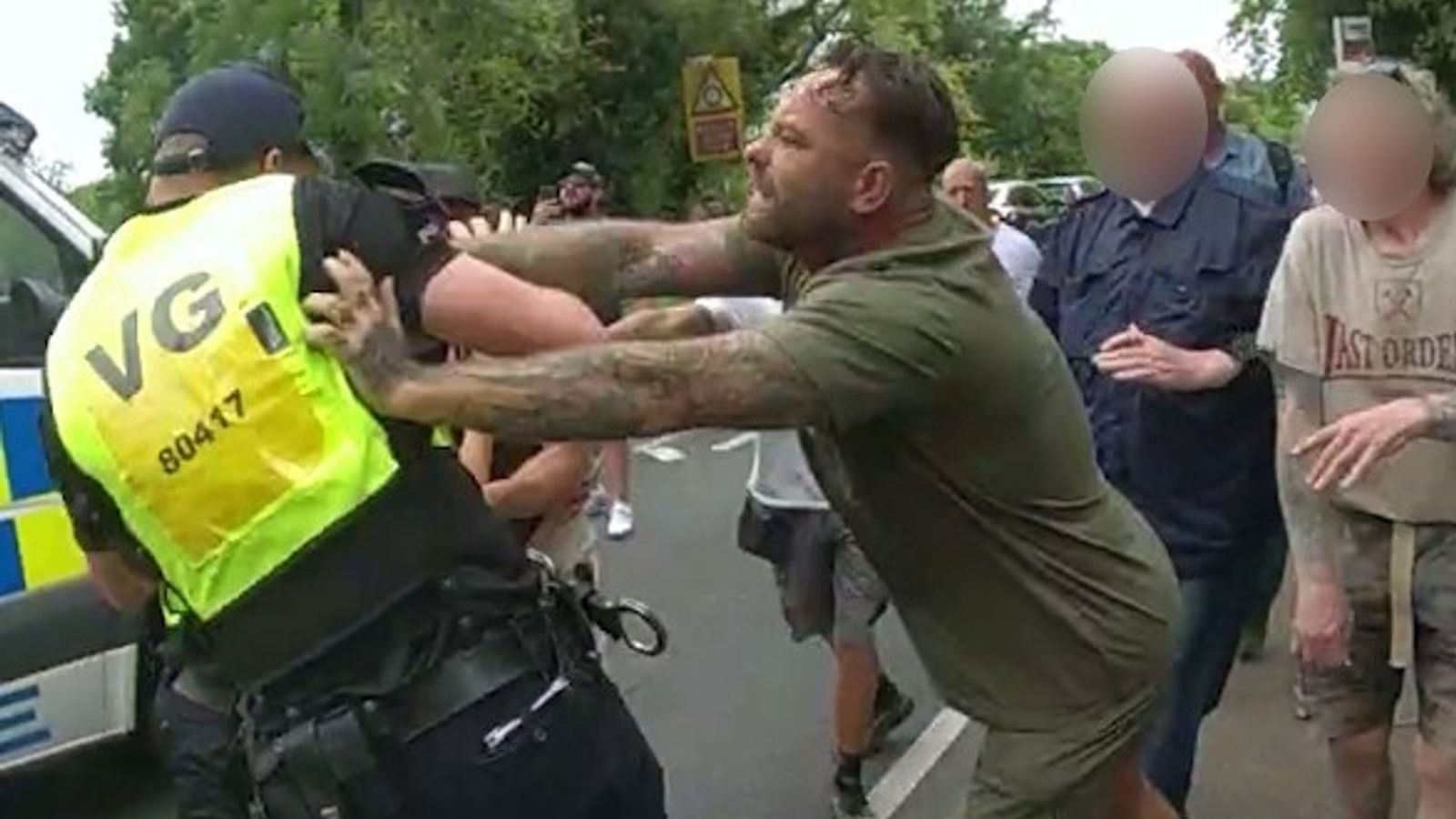 Handout screen grab taken from bodyworn video dated 17 July 2025 issued by Essex Police of Phillip Curson. Pic: PA