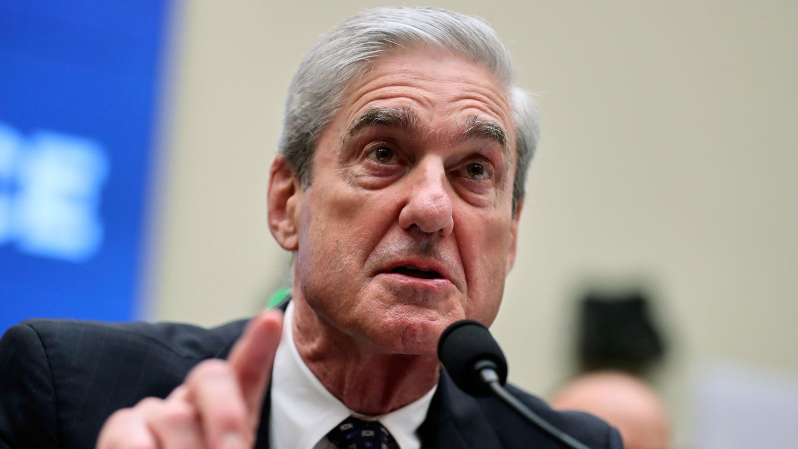 Robert Mueller testifying in 2019 before the House Intelligence Committee in Washington DC. File pic: AP