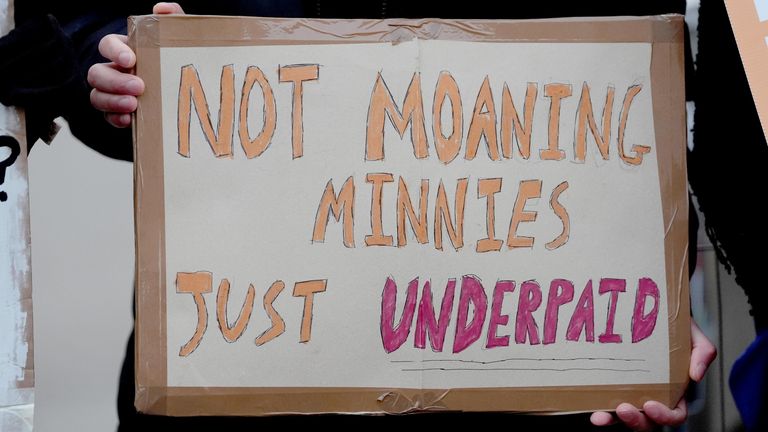 Resident doctors argue current pay is unfair. Pic: PA