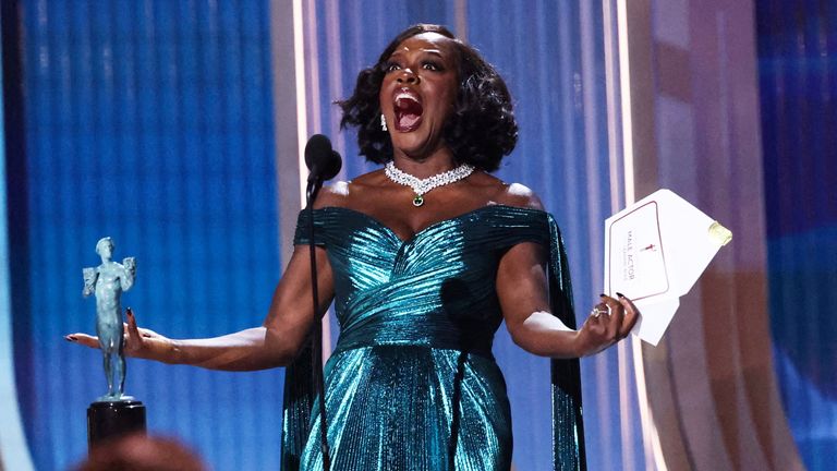 Viola Davis announces Jordan's win. Pic: Reuters