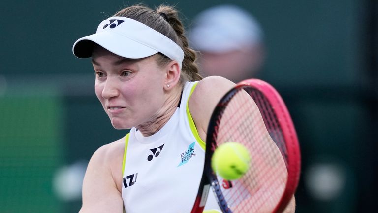 Elena Rybakina, Indian Wells tennis (Associated Press)