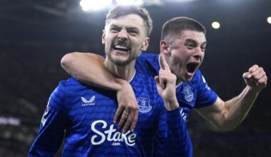 Everton 2-0 Burnley: James Tarkowski and Kiernan Dewbury-Hall score as Toffees end Hill Dickinson struggles | Football News