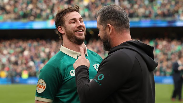 Andy Farrell and skipper Caelan Doris were proud of their side's win over Scotland