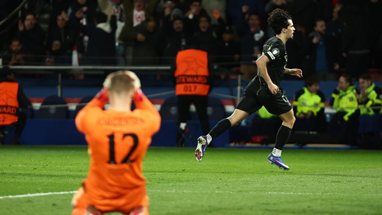 Vitinha capitalised on Filip's Jorgensen's mistake to put PSG 3-2 up against Chelsea