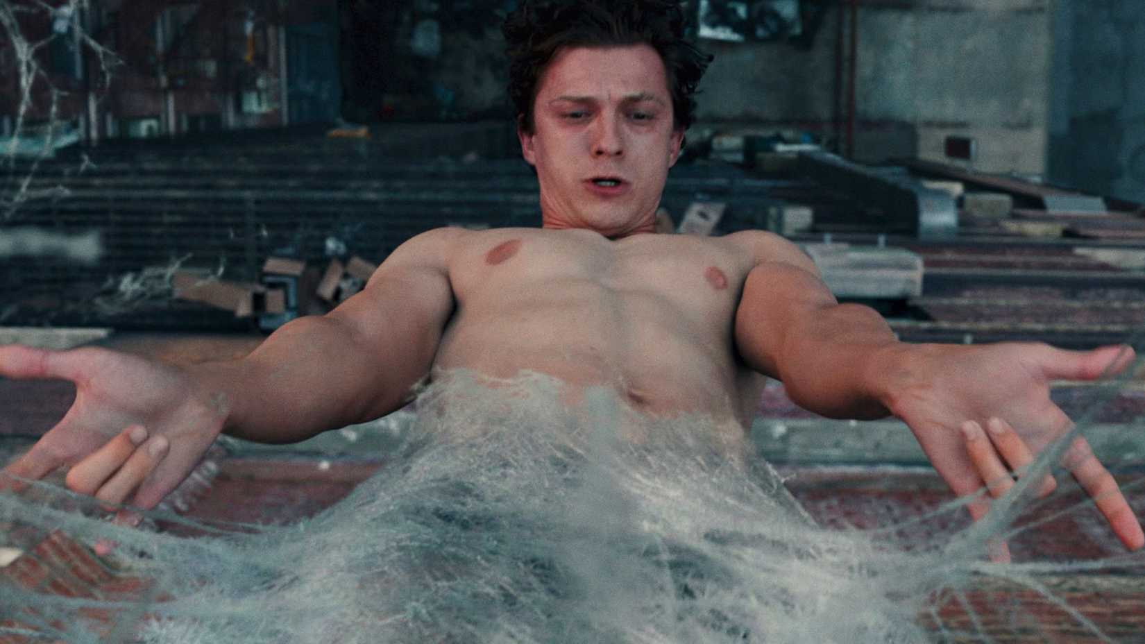 Spider-Man in Web Cocoon Brand New Day Trailer