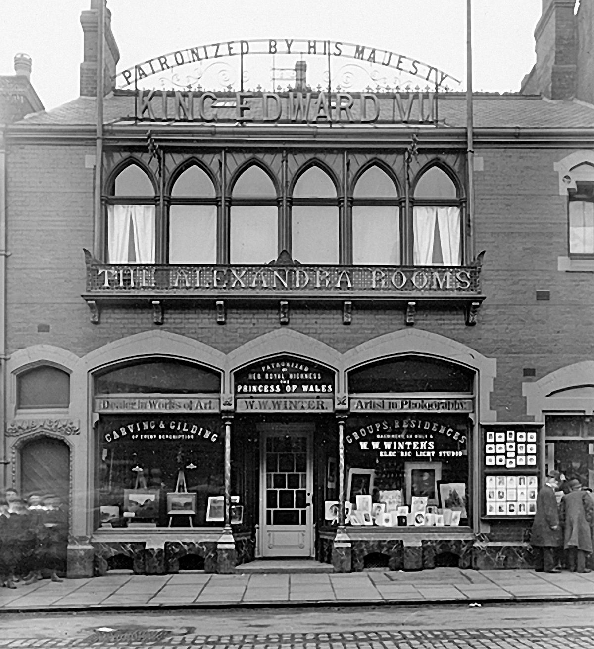 The Winter's studio on Midland Road, Derby, in 1905