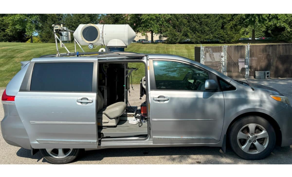 The Modified Toyota Sienna The Team Used To Observe Coronae On Trees Under Thunderstorms In The Field