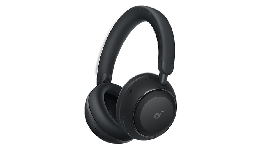 Anker Soundcore Space 2 wireless headphones in black on a white background