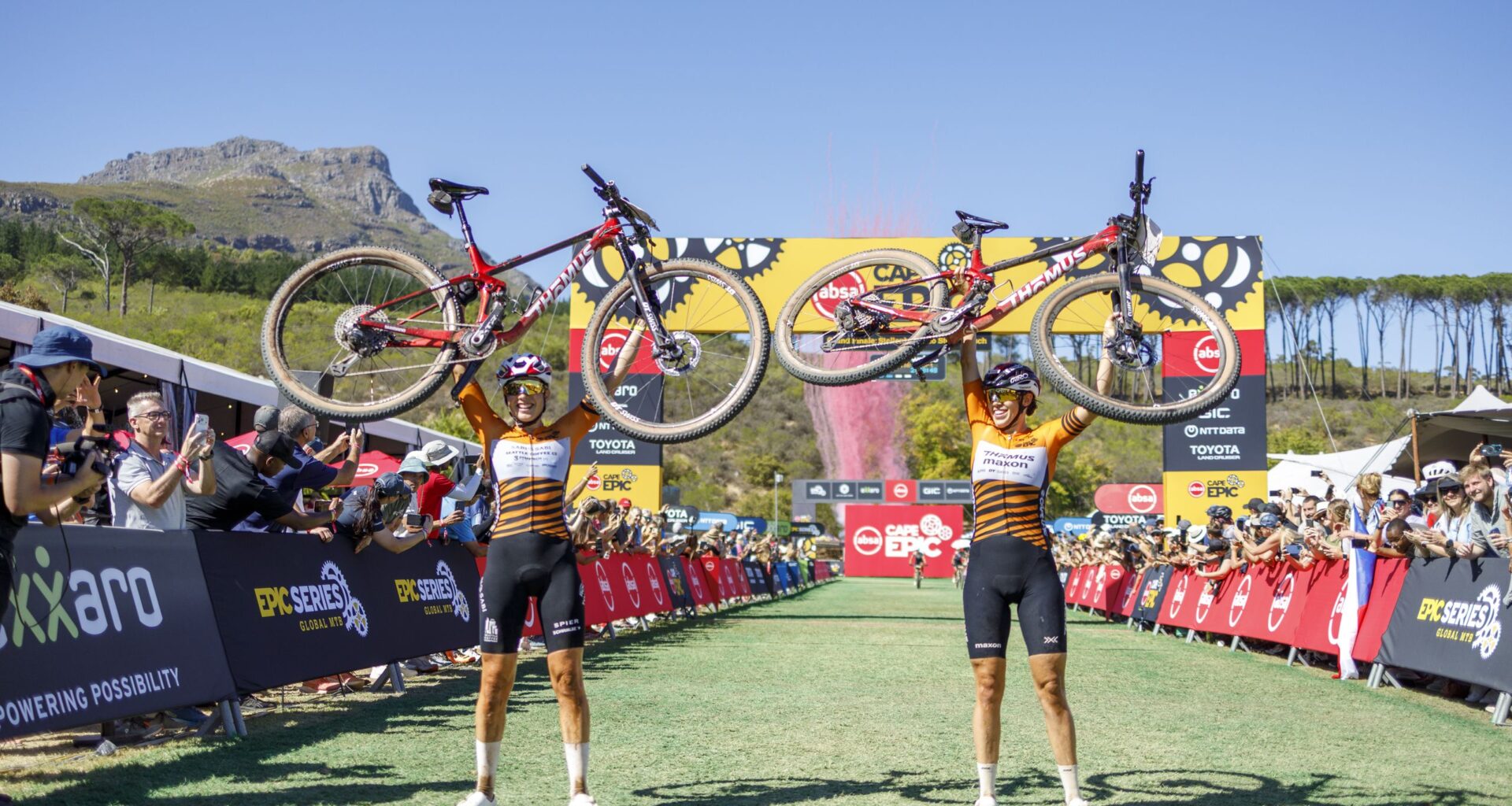 Matt Beers and Tristan Nortje overhaul GC in finale to win men's Cape Epic, as Candice Lill and Alessandra Keller complete near total domination in women's race