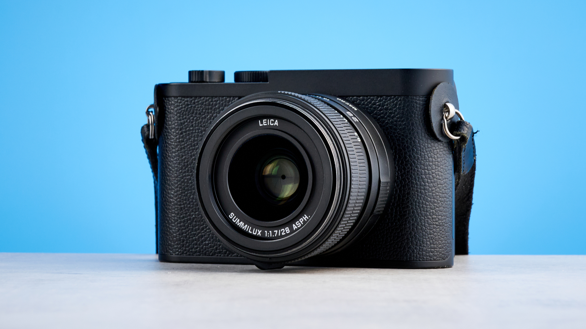 A Leica Q3 Monochrom mirrorless camera