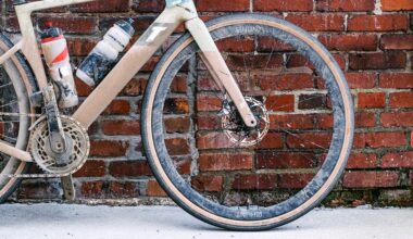 The Hunt 35 Carbon Gravel Wheelset mounted on a gravel race bike