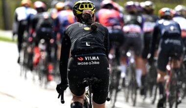 BRUGES, BELGIUM - MARCH 26: Margaux Vigie of France and Team Visma