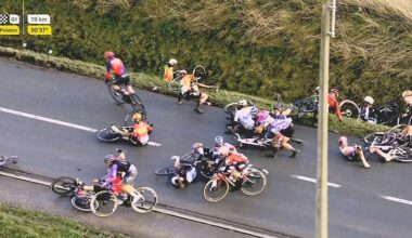 Video captures Lara Gillespie's crash at Omloop Nieuwsblad