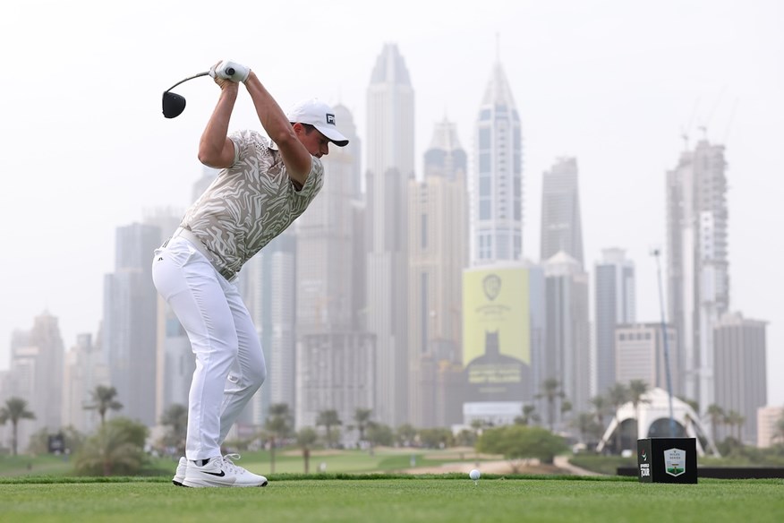 Viktor Hovland at the Hero Dubai Desert Classic