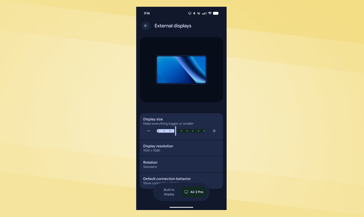 Pixel 10a desktop mode screenshot.