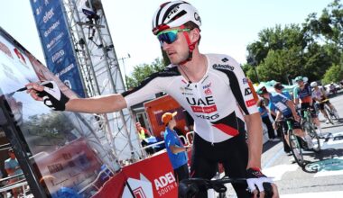 Mikkel Bjerg signs on at a race early in 2026