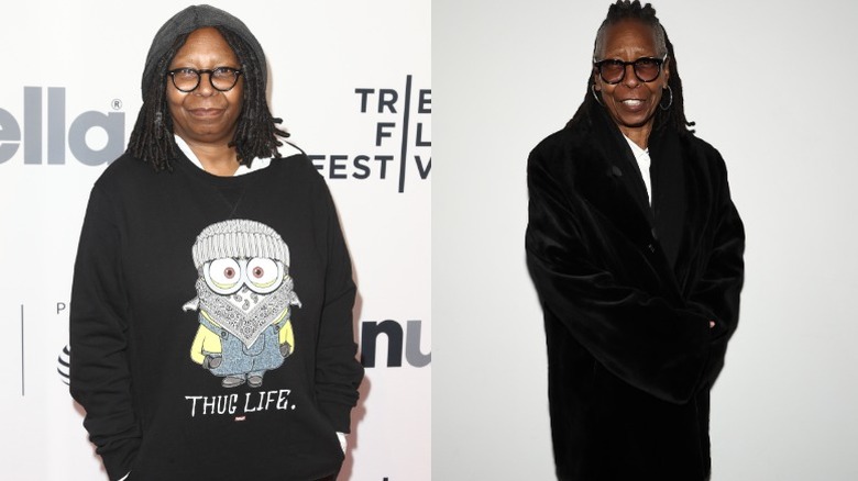 Whoopi Goldberg before and after losing weight using a GLP-1 drug