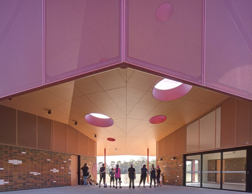 External terrace at Willowdale Sports Precinct in Sydney