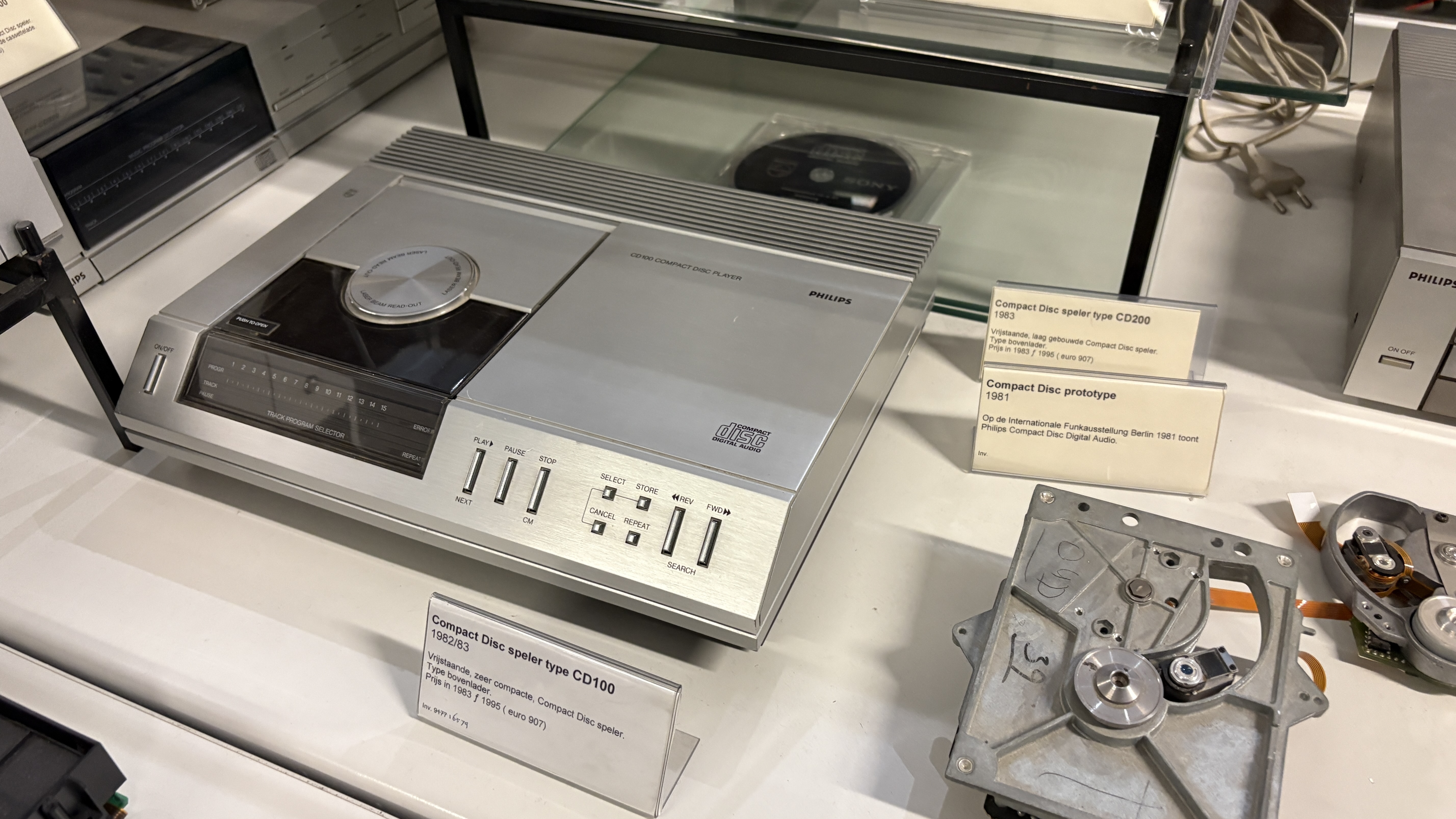 First prototype of Philips CD player and CD100