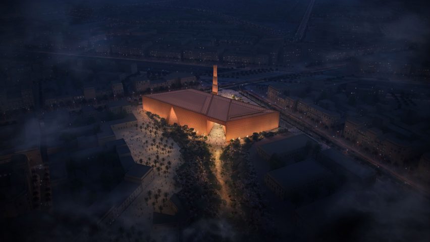 Aerial view of the Grand Mosque in Riyadh