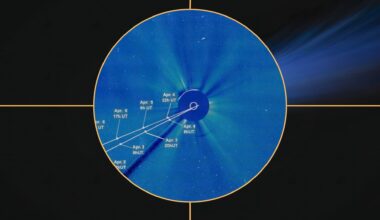possible view of comet in soho imagery, background is a comet.