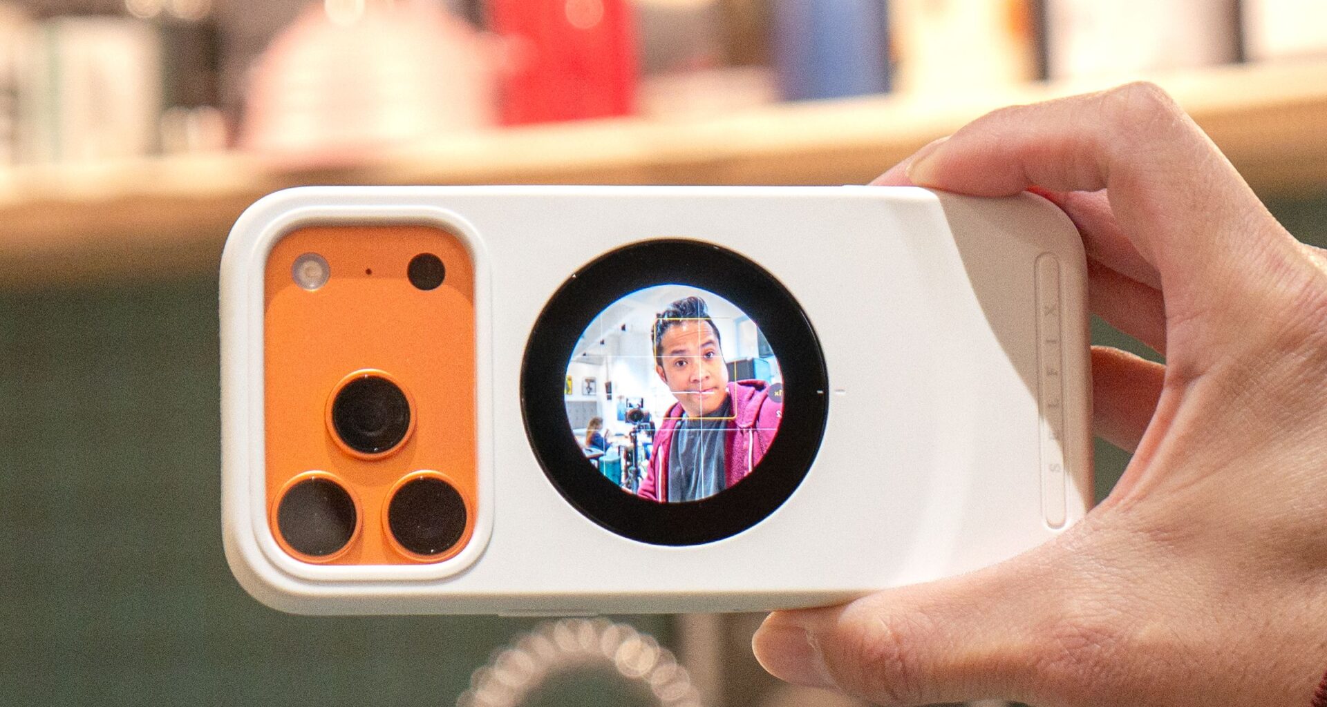 I tried this iPhone case with a built-in screen so I could use the rear cameras for selfies and vlogs — and it's transforming the way I shoot