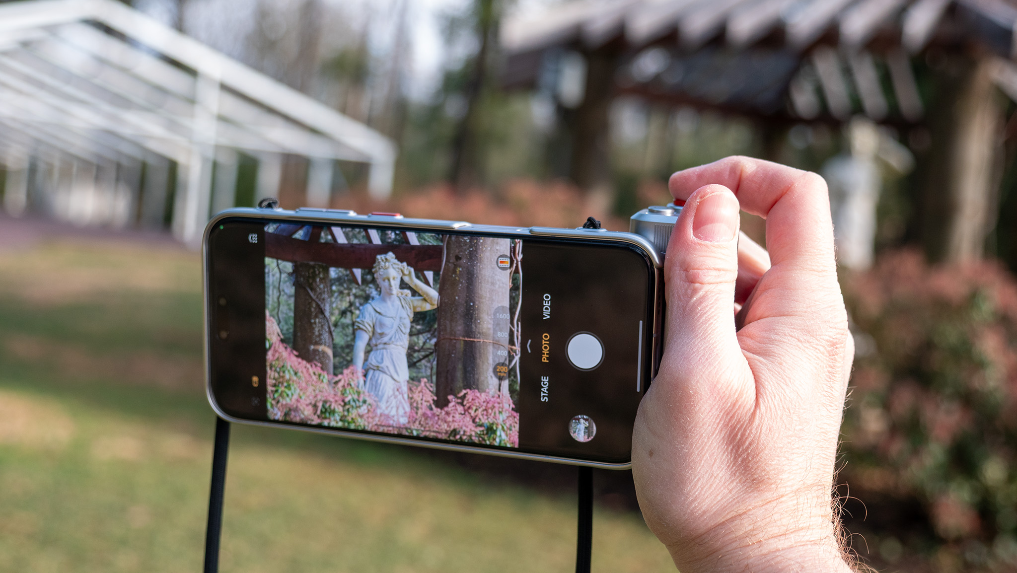 An Honor Magic 8 Pro smartphone outfitted with the official photography kit from Honor and Telesin