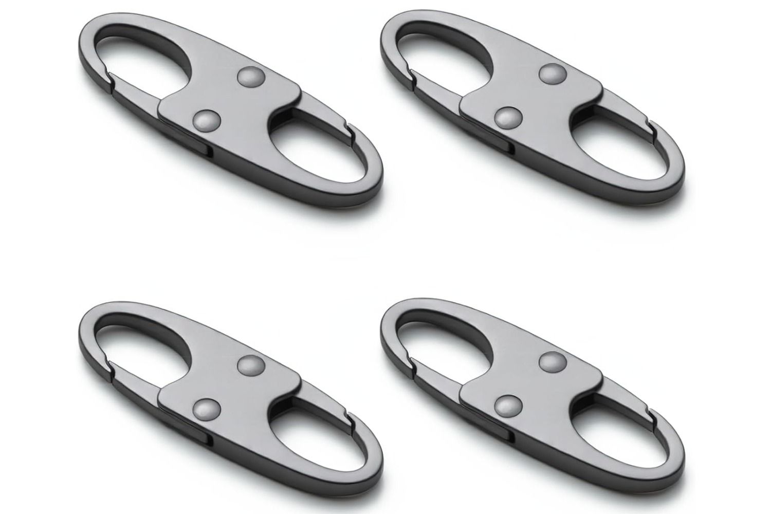 zelin Anti Theft Zipper Clips Double Opening Small Carabiner Clips