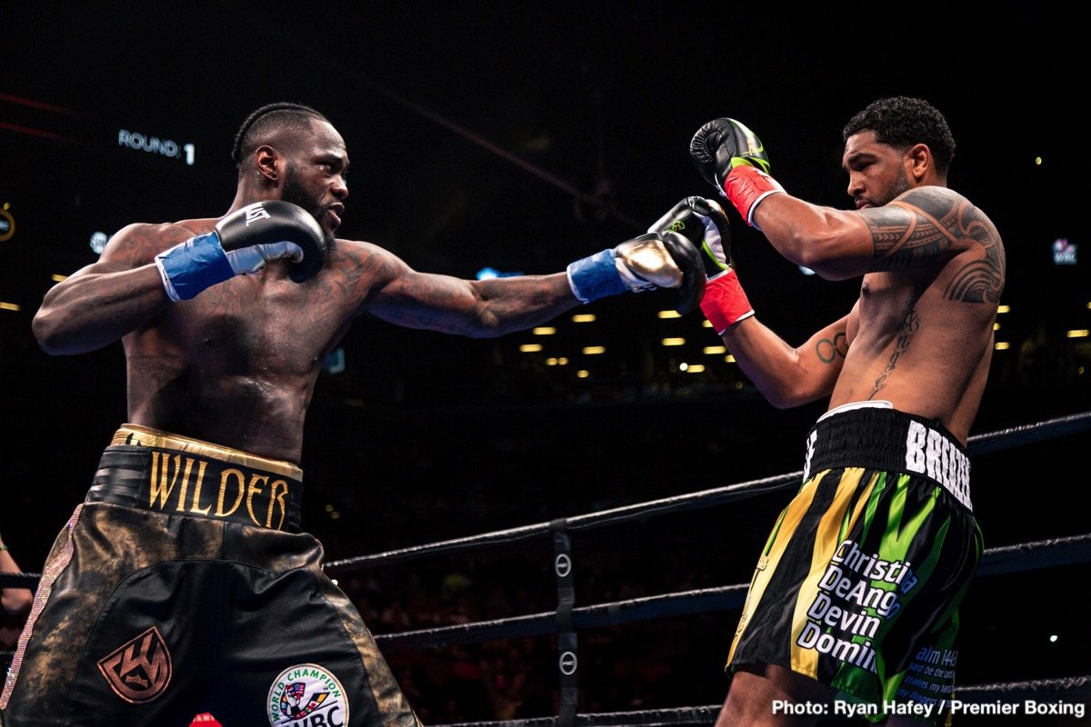 Image: Deontay Wilder Manager: Joshua Fight ‘Never Was’