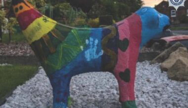 quirky sculpture stolen from garden