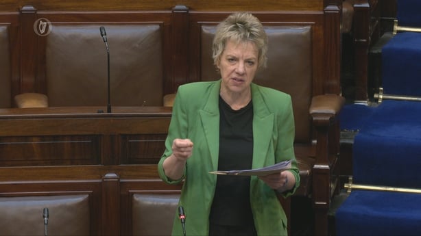 Ivana Bacik speaking in the Dáil