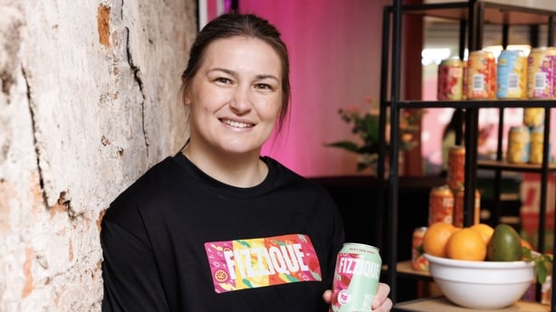 28/4/26 ***NO REPRO FEE*** Pictured at the launch of Fizzique: World Champion boxer Katie Taylor. Born from a partnership between Taylor and the Irish wellness brand, Fizzique is Ireland's next-gen soda. High in fibre, infused with magnesium and Vitamin D, low in sugar and free from artificial sweet