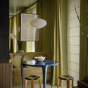 © Germán Saiz House in Penumbra / Teleno Studio - Interior Photography, Wood, Lighting, Table, Chair, Glass