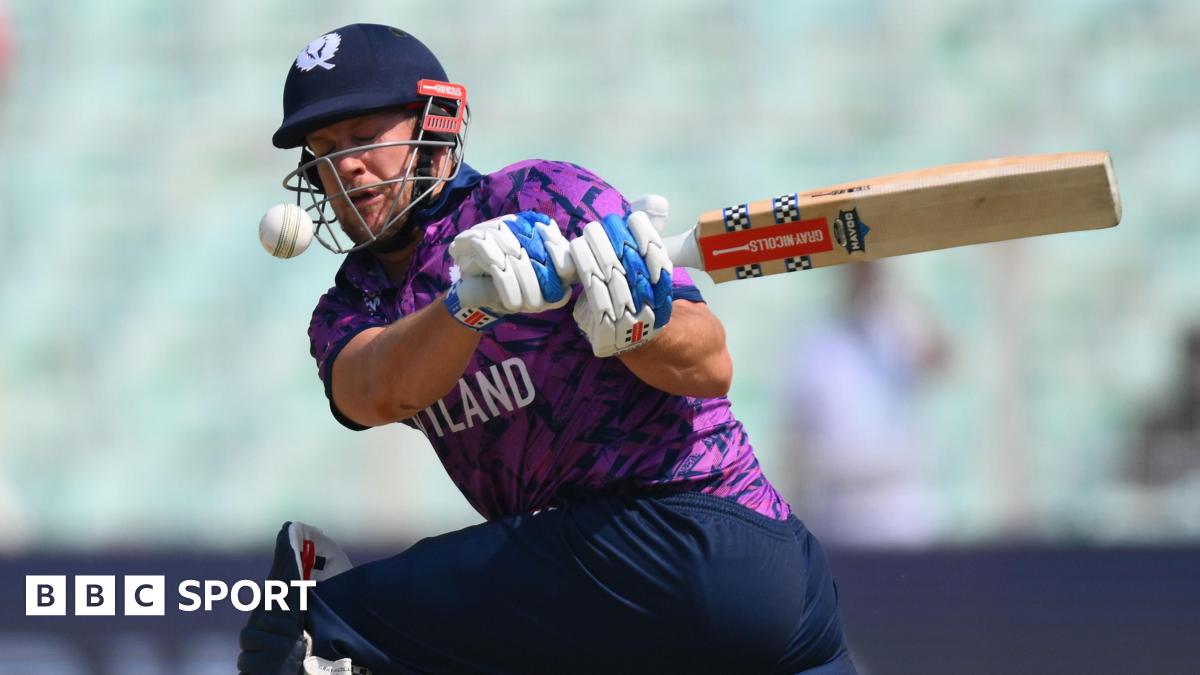 George Munsey batting for Scotland