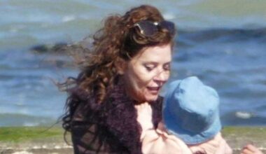 Award-winning actress pictured filming on dystopian Margate beach set