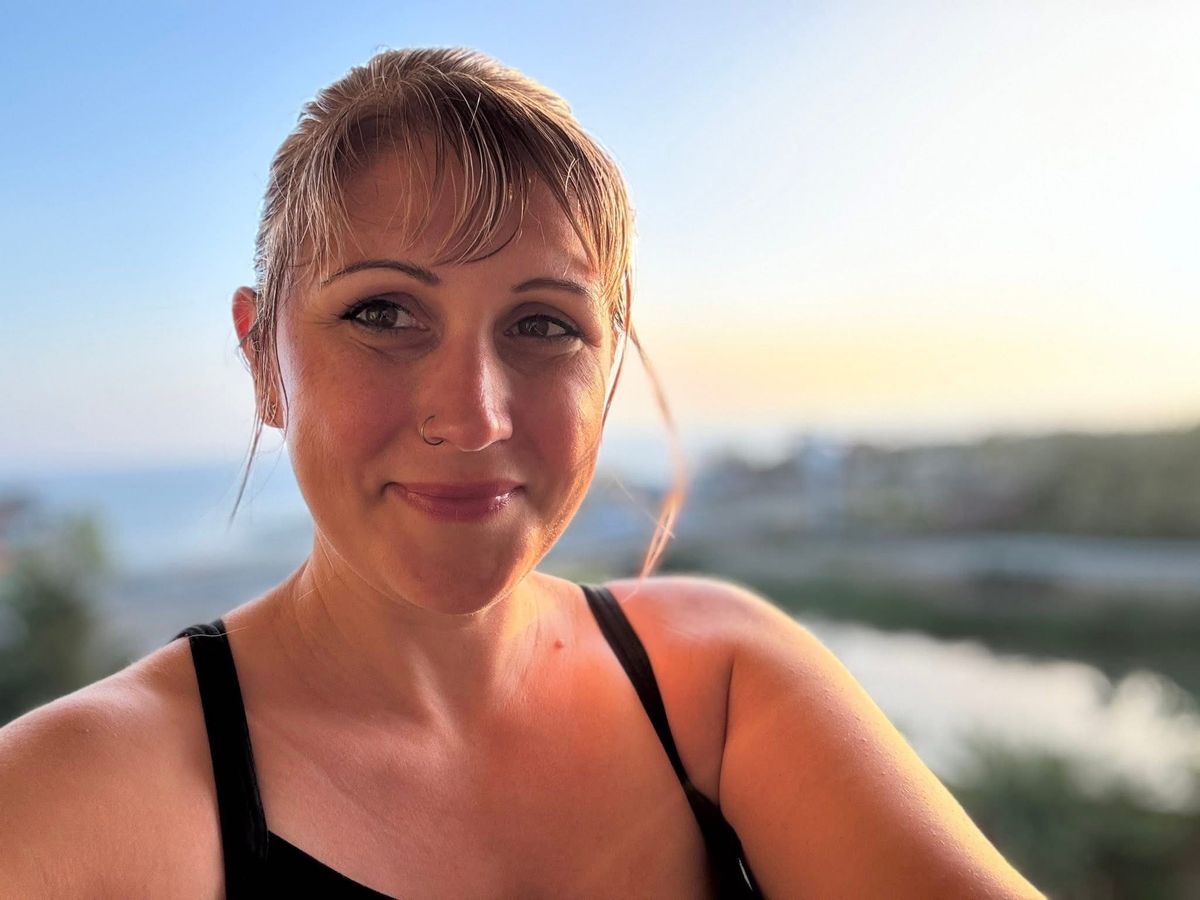 Jemma on holiday after Jon's death - the first trip as a solo parent to Turkey