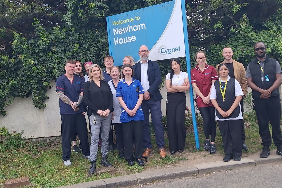 Staff at Cygnet Newham House in Hemlington