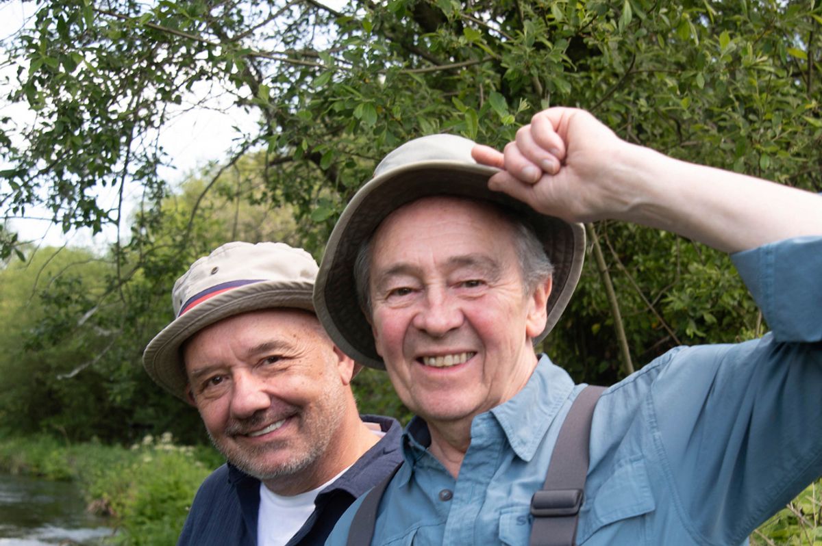 Bob Mortimer and Paul Whitehouse star in their BBC Gone Fishing Show