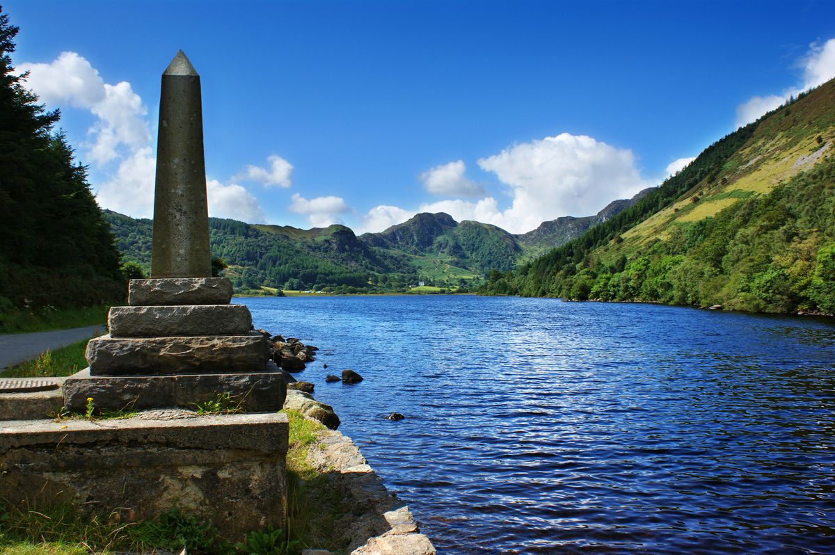 Beautiful Llyn Crafnant in the hills above above Trefriw