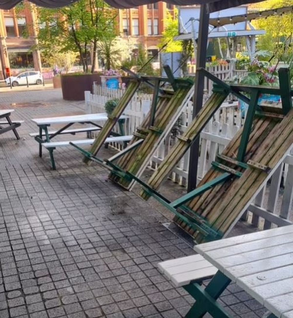 Alex said staff had to take the time to clean up and remove glass and debris before being able to prepare the bakery for opening